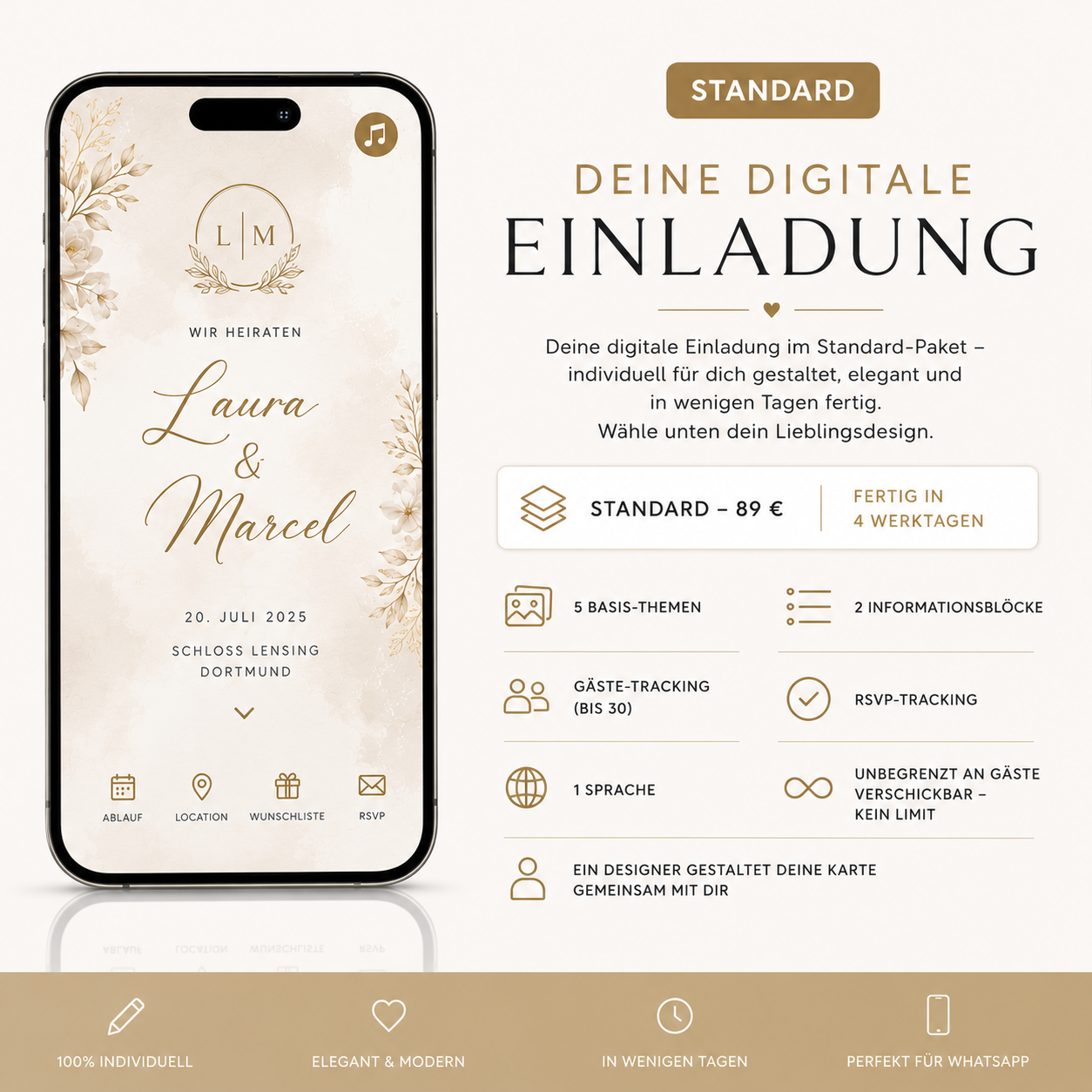Digitale Einladung – Standard