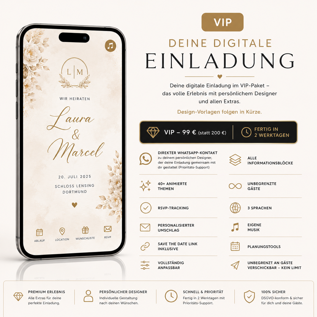 Digitale Einladung – VIP