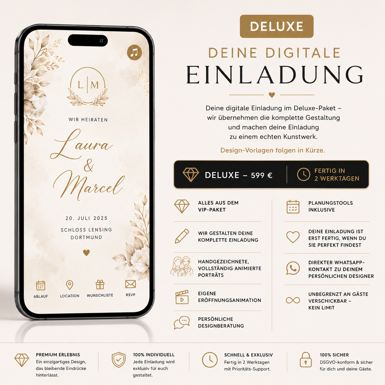 Digitale Einladung – Deluxe